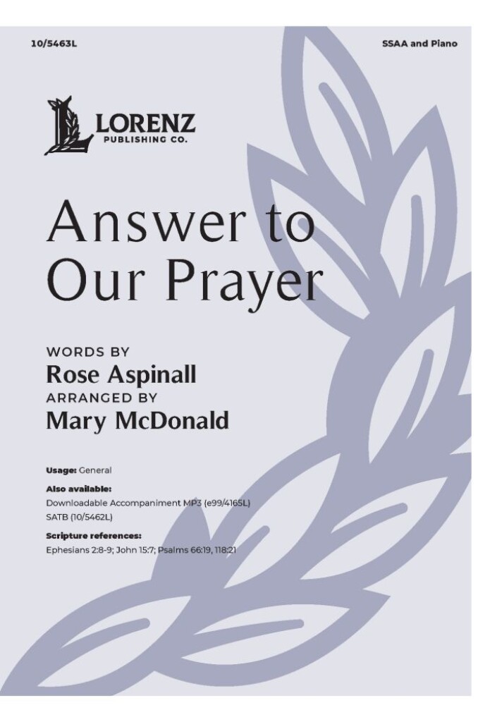 Answer to Our Prayer